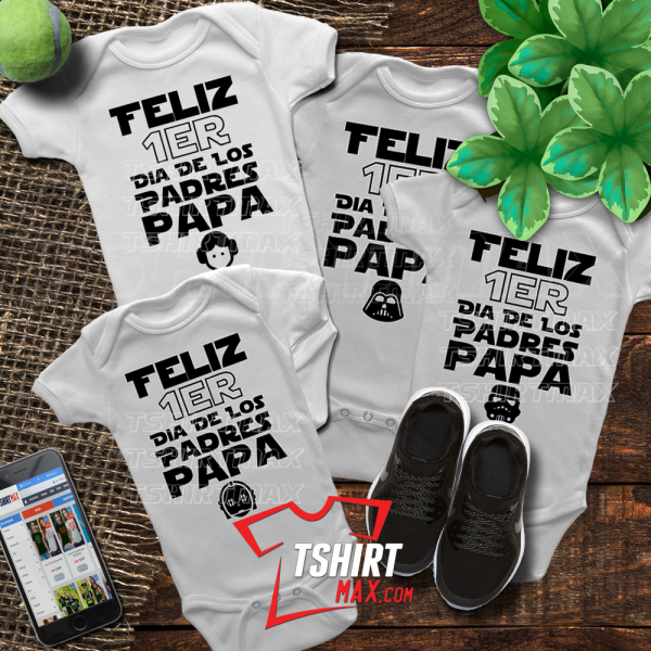 Feliz Día De Los Padres Papá (Leia, Darth Vader, Trooper, Robot) Feliz Día De Los Padres Papá (Leia, Darth Vader, Trooper, Robot)